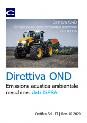 Emissione acustica ambientale macchine: dati ISPRA