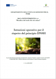 Bonifica del suolo dei siti orfani | Istruzioni Operative principio DNSH 