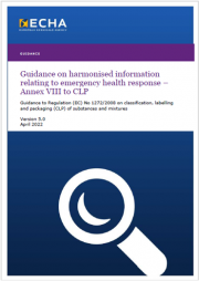 Guidance on harmonised information relating to emergency health response