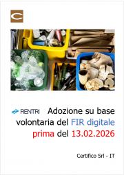 RENTRI: Adozione su base volontaria del FIR digitale prima del 13.02.2026