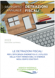 Rapporto Annuale detrazioni fiscali efficienza energetica | ENEA 2023