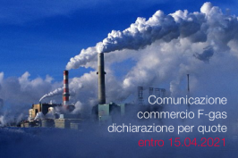 Comunicazione commercio F-gas dichiarazione per quote entro 15.04.2021