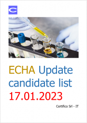 ECHA: Update candidate list 17.01.2023