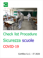 Check list Procedure sicurezza scuole Covid-19