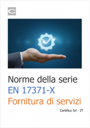 Norme della serie EN 17371-X Fornitura di servizi