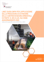 Linee Guida SNPA procedura di estinzione contravvenzioni ambientali