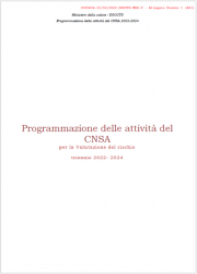 Programmazione delle attività del CNSA 2022-2024