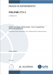 UNI/PdR 173-1:2025 | Sanificazione degli ambienti indoor - Parte 1