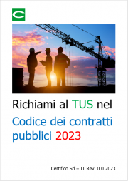 Richiami al TUS nel Codice dei contratti pubblici 2023