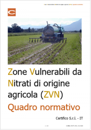 Zone Vulnerabili da Nitrati di origine agricola (ZVN): Quadro normativo e Documenti