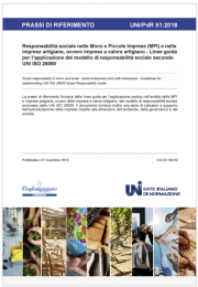 UNI/PdR 51:2018 / Linee guida responsabilità sociale ISO 26000 micro, piccole Imprese (MPI)