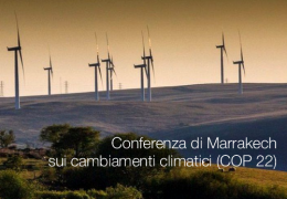 Conferenza di Marrakech sui cambiamenti climatici (COP 22)