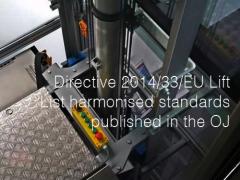 Directive 2014/33/EU Lift: List harmonised standards published in the OJ
