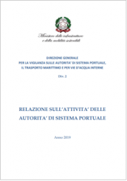 Relazione sull’attività delle autorità di sistema portuale anno 2019