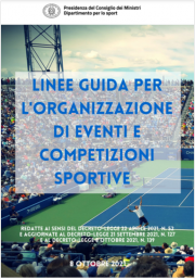 Linee guida organizzazione di competizioni ed eventi sportivi aperti al pubblico