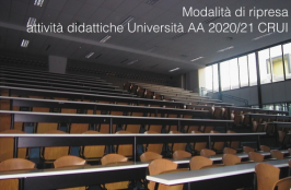 Modalità ripresa attività didattiche AA 2020/21 Università