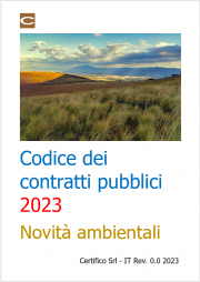 Codice dei contratti pubblici 2023 / Novità ambientali
