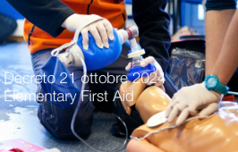 Decreto 21 ottobre 2024 / Elementary First Aid