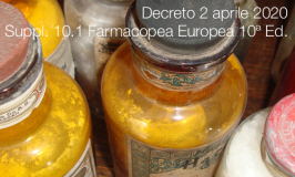 Decreto 2 aprile 2020 | Suppl. 10.1 Farmacopea Europea 10ª Ed.