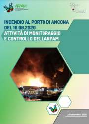 Incendio al Porto di Ancona 16 settembre 2020 - Relazione ARPAM