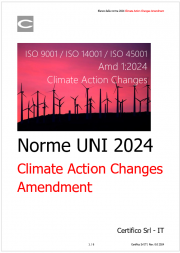 ISO 9001 / ISO 14001 / ISO 45001 - Amd 1:2024 Climate Action Changes
