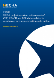 REF-8 project report on enforcement of CLP, REACH and BPR duties 