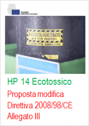 Proposta modifica Direttiva 2008/98/CE All. III HP14 Ecotossico
