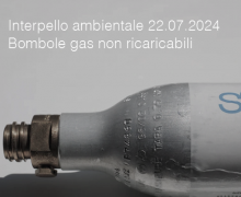 Interpello ambientale 22.07.2024 - Bombole gas non ricaricabili