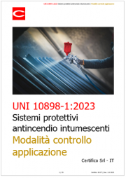 UNI 10898-1 Sistemi protettivi antincendio vernici intumescenti