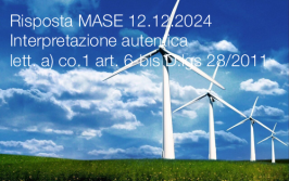 Risposta MASE 12.12.2024 - Interpretazione autentica lett. a) co.1 art. 6-bis D.lgs 28/2011 