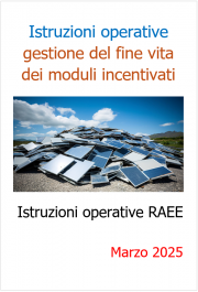 Istruzioni operative fine vita dei moduli fotovoltaici / MASE Marzo 2025