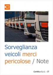 Sorveglianza veicoli merci pericolose / Note