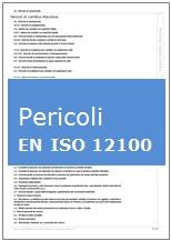 Estratto Tecnico: Elenco pericoli indicati nelle norma EN ISO 12100 