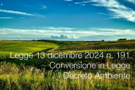 Legge 13 dicembre 2024 n. 191 