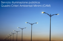 Servizio illuminazione pubblica: Quadro Criteri Ambientali Minimi (CAM)