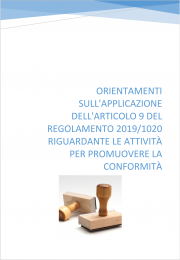 Orientamenti applicazione art. 9 Regolamento (UE) 2019/1020