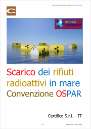 Scarico dei rifiuti radioattivi in mare / Convenzione OSPAR