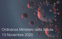 Ordinanza Ministero della Salute 13 Novembre 2020