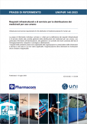UNI/PdR 140:2023 / Requisiti distribuzione medicinali per uso umano