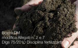 Bozza DM modifica Allegati n. 2 e 7 Dlgs 75/2010 Disciplina fertilizzanti