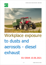 Workplace exposure to dusts and aerosols - diesel exhaust