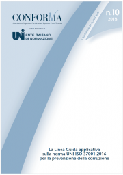 Linea Guida UNI ISO 37001 prevenzione della corruzione