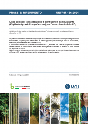 UNI/PdR 156:2024 Linee guida bambuseti per l'assorbimento CO2