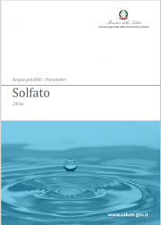 Parametri indicatori qualità nelle acque - Solfato
