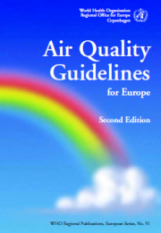 Air Quality Guidelines for Europe - WHO 2000