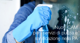 Nuovi CAM per i servizi di pulizia e sanificazione nella PA