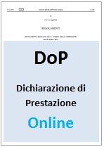 DoP - Regolamento CPR 305/2011