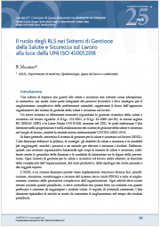 Il ruolo degli RLS nei SGSSL UNI EN ISO 45001