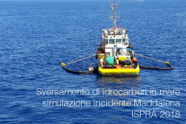 Sversamento di idrocarburi in mare: simulazione incidente
