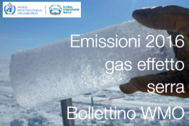 Bollettino WMO | Emissioni gas effetto serra 2016